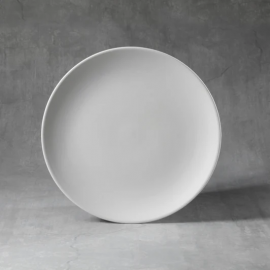 Ceramic Bisque Coupe Dinner Plate - Case of 12